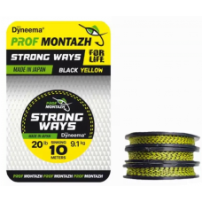 Повідковий матеріал Prof Montazh Strong Ways 20Lb 10м Black Yellow